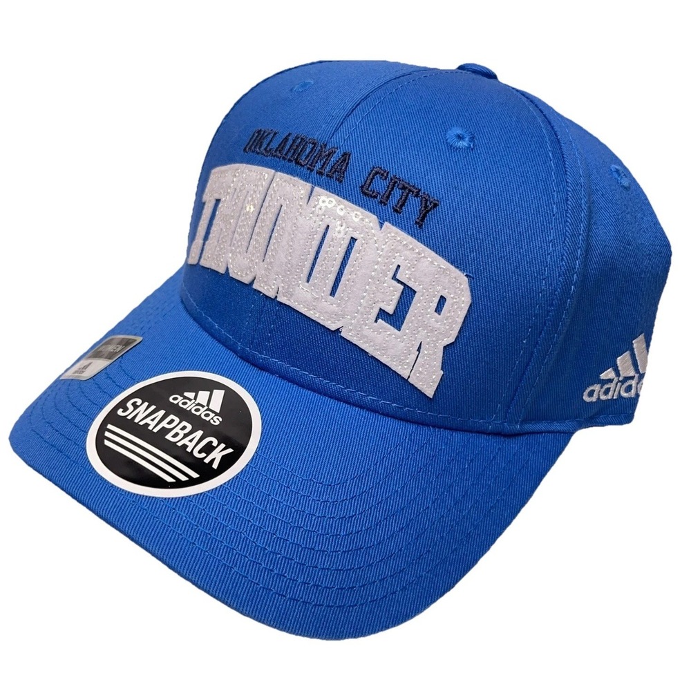 Oklahoma City Thunder Hat Cap Snap Back Blue OKC High Adjustable Ladies Womens